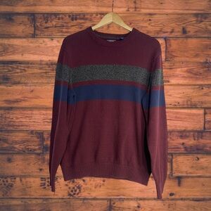 5 for‎ $25🔥IZOD Maroon Marled Crewneck Sweater Large